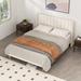George Oliver Deeb Upholstered Platform Bed Frame w/ Wingback Headboard Linen in Brown | Queen | Wayfair E9130B46FF4941E6BA3D9611F5A9E98F
