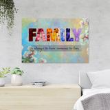 Trinx Family - Having Someone To Love Flower Edittion Gallery Wrapped Canvas Canvas | 11 H x 14 W x 2 D in | Wayfair