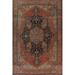 Pre-1900 Antique Heriz Serapi Persian Wool Rug Hand-knotted Carpet - 10'2" x 13'0"