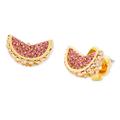 Kate Spade Jewelry | Kate Spade Fruit Salad Pave Grapefruit Gold Pink Mini Stud Earrings | Color: Gold/Pink | Size: Os
