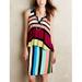 Anthropologie Dresses | Anthro Maeve Layered Davina Dress Striped Swing | Color: Red/Yellow | Size: S