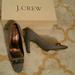 J. Crew Shoes | J Crew Claire Flannel High Heels Size 6.5 | Color: Brown/Gray | Size: 6.5