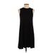 BCBGeneration Casual Dress - Shift Crew Neck Sleeveless: Black Print Dresses - Women's Size Small
