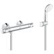 Precision Flow Set de Mitigeur de douche thermostatique + Douchette 2 jets + Support mural