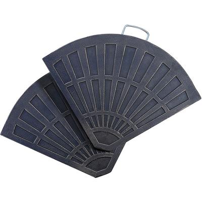 Outsunny 2-tlg. Set Gewichte für Sonnenschirmständer Platten-Schirmständer Sonnenschirmbasis