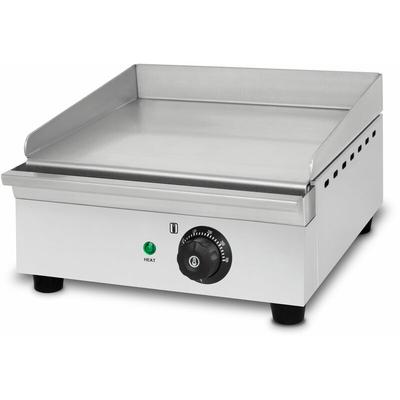 Grillplatte Bratplatte Elektrisch 1400 Watt Leistung, Edelstahl Gehäuse, Temperatur Regelbar