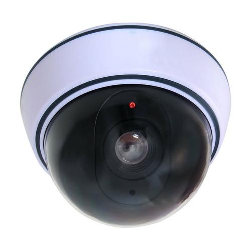 Dummy-Kamera mit Objektiv, Betterlife Dummy CCTV-Kamera, CCTV-Kamera mit rotem LED-Licht, sehr