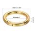 5pcs Spring Gate O Rings Round Snap Clip Zinc Alloy for Keyring Buckle