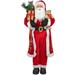 48" Santa Claus with Teddy Bear Gift Sack Christmas Figure