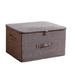 Rebrilliant Fabric Clothes Storage Box Fabric in Brown | 9.84 H x 17.71 W x 13.77 D in | Wayfair 47A75CFFA2404DEEA8555F5EB2DFDBB4