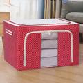 Latitude Run® Storage Box Oxford Cloth Clothing Storage Box Finishing Box Storage Box Folding Multi Functional Dormitory in Red | Wayfair