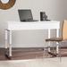 Orren Ellis Shamiera Desk Wood/Metal in Brown/White | 32 H x 47.75 W x 23.75 D in | Wayfair 4D03B8C681024C5094314B6C05D978D8