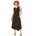 Plus Size Women's Liz&Me® Sleeveless Ponte Knit Dress by Liz&Me in Black (Size 4X)