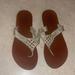 American Eagle Outfitters Shoes | American Eagle Flip Flops | Color: Brown/Gold | Size: 9