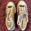 Converse Shoes | Converse Sneakers Multi Colored, Lace Look. | Color: Green/White | Size: 7