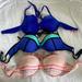 Victoria's Secret Swim | Bikini Tops Only, 2 Victoria Secret And One Target Brand, Fits 36c | Color: Black/Blue | Size: 36c