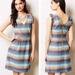 Anthropologie Dresses | Anthropologie Tabitha Dress | Color: Blue/Cream | Size: 6