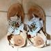 Anthropologie Shoes | Anthropologie Sandals | Color: Blue/Tan | Size: 9