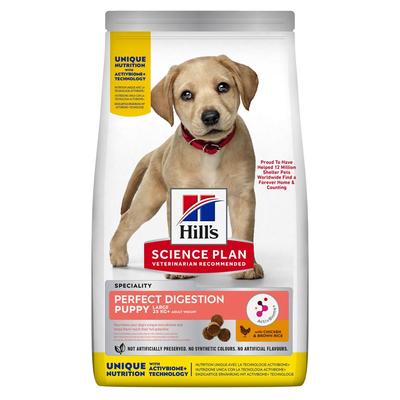 14,5kg Hill's Science Plan Large Puppy Perfect Digestion Hundefutter trocken