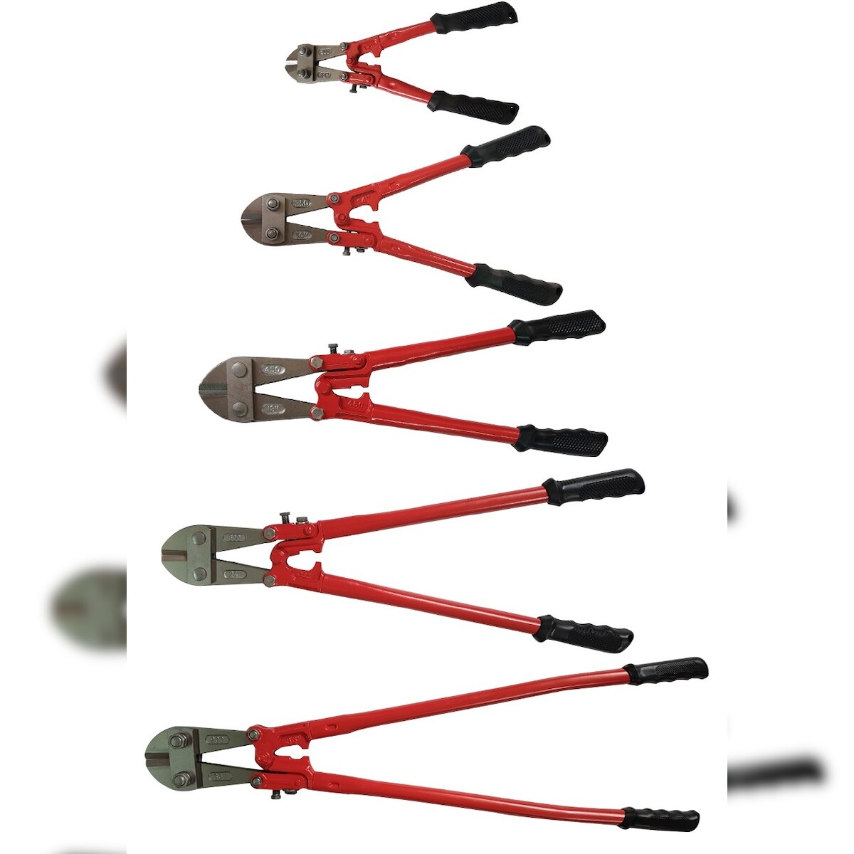 Vago-Tools Bolzenschneider Stahlschere Drahtschere 300 350 450 600 900 5 tlg Set Image