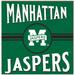 Manhattan Jaspers 10'' x Retro Team Sign