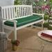Brayden Studio® Outdoor Seat Cushion in Green/Blue | 3 H x 60 W x 19 D in | Wayfair 02A5A5214B8E4AE8BBC0D2EB4C9F1ED4
