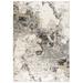 Gray/White 87 x 62 x 0.4 in Area Rug - Rizzy Home Abstract Area Rug in White/Gray/Beige Polypropylene | 87 H x 62 W x 0.4 D in | Wayfair