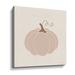 Gracie Oaks Pink Pumpkin - Wrapped Canvas Painting Canvas, Faux Fur in Brown/Pink | 18 H x 24 W x 1.5 D in | Wayfair