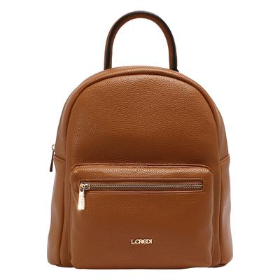 L.CREDI Budapest City Rucksack 28 cm cognac Braun Damen Image