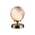 Dar Lighting - Lampe de table globe Esben Laiton antique,verre 1 ampoule 17cm - Laiton