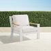 Calhoun Lounge Chair with Cushions in Matte White Aluminum - Glacier, Standard - Frontgate