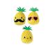Pineapple Dog Toy Set, X-Small, Pack of 3
