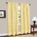 Wide Width Buffalo Check Window Curtain Panel by Achim Home Décor in Yellow (Size 42" W 95" L)