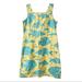 Lilly Pulitzer Dresses | Lily Pulitzer Yellow Blue Mini A-Line Dress South Ocean Blvd Print Size 8 Medium | Color: Blue/Yellow | Size: 8