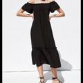 Zara Dresses | 2/$40 Zara Zara Rustic Dress | Color: Black | Size: S