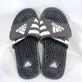 Adidas Shoes | Adidas Sandals Slide 078285 Black Adjustable Strap Unisex Shoe (Size Us Kids 3) | Color: Black | Size: 3b