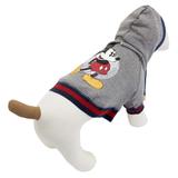 Gray Classic Mickey Dog Hoodie, Small