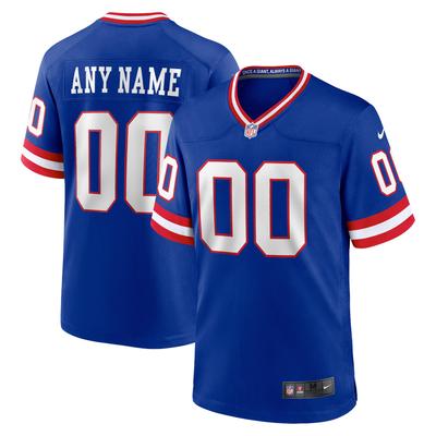New York Giants Nike Game Sekundär Throwback Ausweichtrikot - königsBlau - Personalisiert - Herren Image