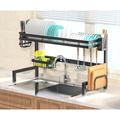 Umber Rea Carbon Steel Baking Paint Kitchen Rack Sink | 20.47 H x 37.4 W x 11.02 D in | Wayfair 10DQY7454TFSDY59VEJ