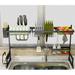 Umber Rea Stainless Steel Rack Sink Kitchen Utensils Knife Chopsticks Storage Stainless Steel in Gray | 20.47 H x 35.82 W x 12.59 D in | Wayfair