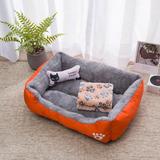 Tucker Murphy Pet™ Cecele Four Seasons Candy Bolster Cotton in Orange | 6 H x 27.5 W x 21.5 D in | Wayfair 2760763554C44E53B275A0F38CE94174