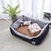 Tucker Murphy Pet™ Caline Four Seasons Candy Bolster Cotton in Black | 6 H x 24 W x 18 D in | Wayfair A0C534CA729F448E8638769D3C68B903