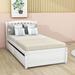 Red Barrel Studio® Twin Storage Platform Bed w/ Drawers Wood in White | 37 H x 42 W x 79 D in | Wayfair AD6077C221CB440E975D9390389077FA