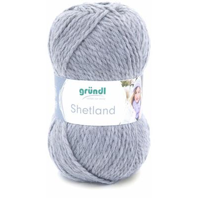 Wolle Shetland 100 g grau Handarbeit - Gründl