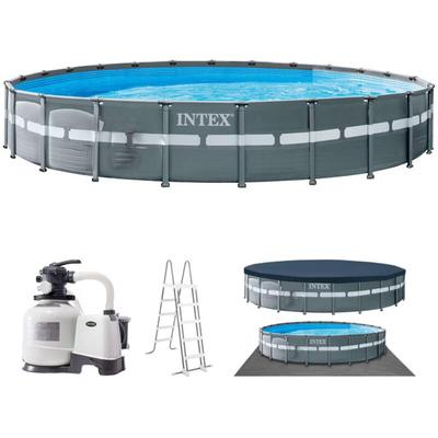 Intex - 26340 Ultra xtr Frame Pool 732x132 cm Set Sandfilteranlage Aufstellpool