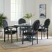 Columbia Fabric and Rubberwood Dining Set by Christopher Knight Home