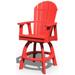 Poly Lumber Adirondack Swivel Bar Chair