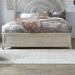 Belmar Washed Taupe Silver Champagne King Panel Bed