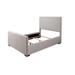 Hanford Upholstered Panel Bed with Tall Footboard, Grey by Republic Design House