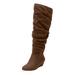 Wide Width Women's The Tamara Regular Calf Boot by Comfortview in Brown (Size 9 W)